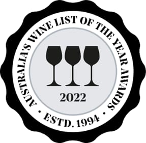 Australia Wine List of the Year Award 2022